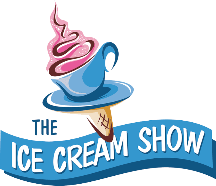 A logo for the ice cream show.